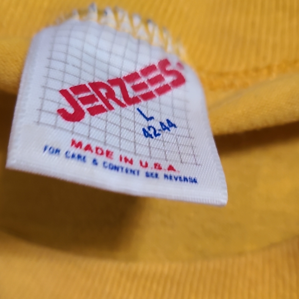 Jerzees Bright Yellow Tee - Picture 2 of 3